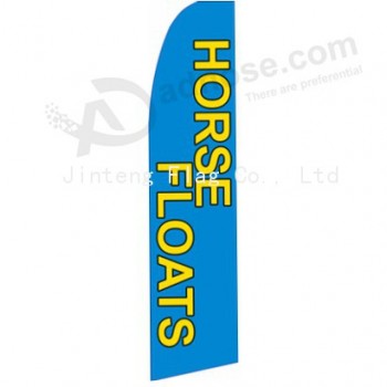 卸売カスタマイズされた屋外カスタム印刷卸売322x75の馬は、スウィーパーの旗を浮かべ