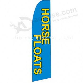 Wholesale customized Outdoor custom printing wholesale 322X75 HORSE FLOATS swooper with high quality and any sizeflags