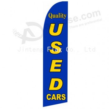 Wholesale customized Professional custom 322x75 quality used car 286c swooper flag with high quality and any size