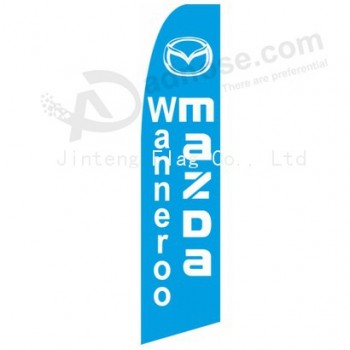 Wholesale customized High-end custom 322x75 mazda wanneroo b swooper flag with high quality and any size