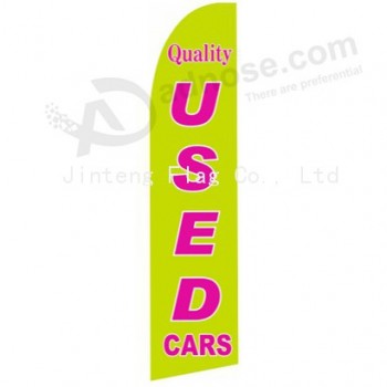 Wholesale customized Outdoor custom printing wholesale 322x75 swooper flags with high quality and any size