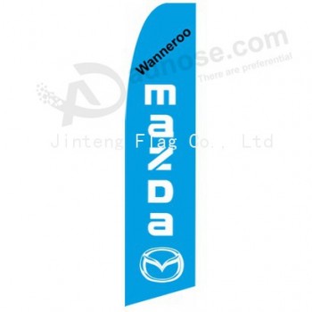 Wholesale customized Professional custom 322x75 mazda wanneroo swooper flag