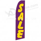Al por mayor personalizado alto-End custom 322x75 purple yellow swooper flag