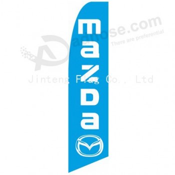 도매 주문을 받아서 만들어진 옥외 주문 printing 도매 322x75 mazda swooper 깃발