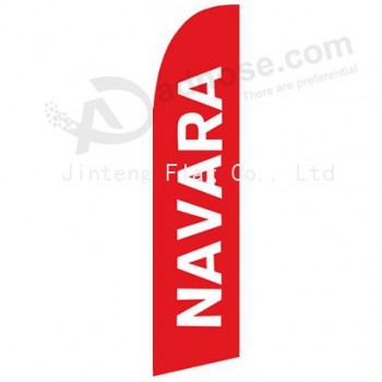 Wholesale customized Factory direct wholesale 322x75 navara swooper flag with high quality and any size