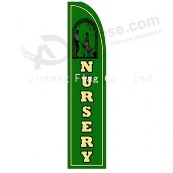 Wholesale customized Professional custom 322x75 NURSERY swooper flag with high quality and any size