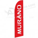 Wholesale customized Professional custom 322x75 murano swooper flag with high quality and any size