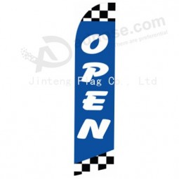 Wholesale customized Outdoor custom printing wholesale 322x75 open swooper flags with high quality and any size