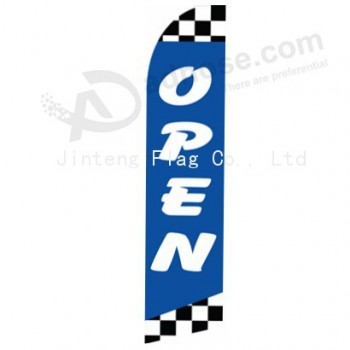 Wholesale customized Outdoor custom printing wholesale 322x75 open swooper flags with high quality and any size