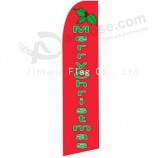 High-end custom 322x75 Merry Christmas swooper flag christmas decorations with your logo
