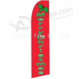 Hoog-Einde aangepaste 322x75 vrolijke kerst swooper vlag kerstversiering