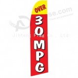 Venta al por mayor personalizado fábrica al por mayor logotipo personalizado impreso bandera swooper