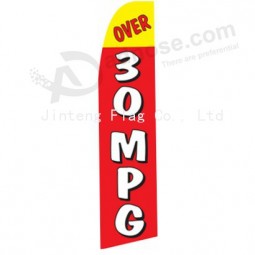 Wholesale customized Factory wholesale custom logo printed swooper flag with high quality and any size