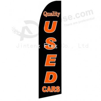 Wholesale customized Factory wholesale custom logo printed 322x75 quality swooper flag with high quality and any size
