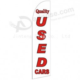 Wholesale customized Factory wholesale custom logo printed 322x75 quality  swooper flag with high quality and any size