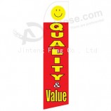 Bandera modificada para requisitos particulares al por mayor del swooper del valor de la calidad 322x75 de encargo profesional