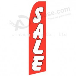 Wholesale customized High-end custom  322X75 sale warm red swooper flag with high quality and any size