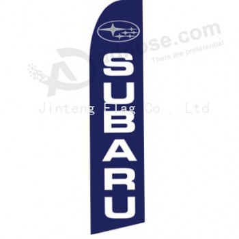 Großhandelskundenspezifisches Fabrikgroßhandelsgewohnheitslogo druckte 322x75 Subaru (2) Swooper Flagge