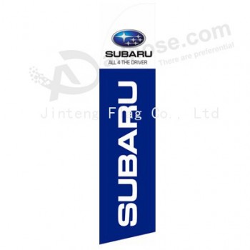 Commercio all'ingrosso personalizzato stampa esterna personalizzata all'ingrosso 322x75 subaru new flags swooper