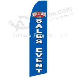 Wholesale customized Factory wholesale custom logo printed 322x75 sales event (2) swooper flag with high quality and any size