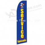 Bandera de swooper personalizada de fábrica para publicidad de servicio