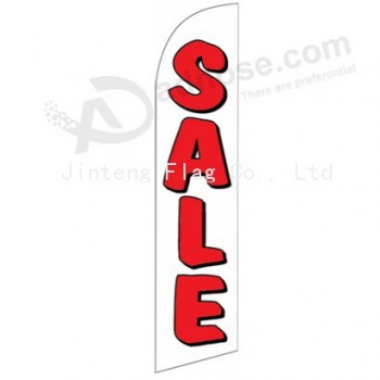 Wholesale customized Outdoor custom printing wholesale 322x75 Sale White wingtip swooper flags with high quality and any size