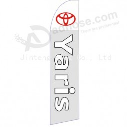 Wholesale customized High-end custom 322x75 toyota yaris swooper flag with high quality and any size