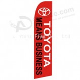 Großhandels kundengebundener Berufsgewohnheit 322x75 Toyota bedeutet Swooper-Flagge des Geschäfts b