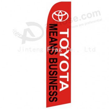 Großhandels kundengebundener Berufsgewohnheit 322x75 Toyota bedeutet Swooper-Flagge des Geschäfts b