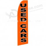 322X75cm full colour printing swooper flag for promotion used car