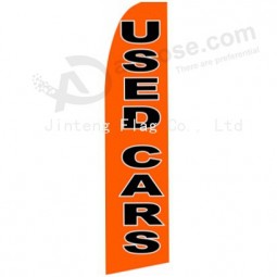322X75cm full colour printing swooper flag for promotion used car