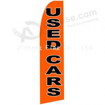 322X75cm full colour printing swooper flag for promotion used car