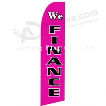 High-end rhodamine red swooper flag for advertising with your logo