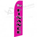 Hoog-Einde rhodamine rode swooper vlag voor reclame