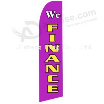 Wholesale customized Low MOQ display printable feather beach flag with high quality and any size