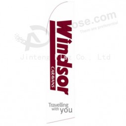 Factory design cheap swooper flag with low MOQ and your logo
