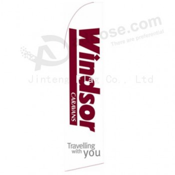 Factory design cheap swooper flag with low MOQ and your logo