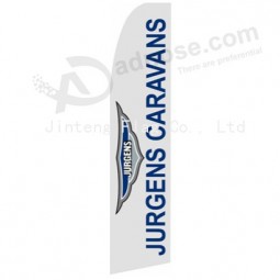 Full color printing swooper advertising flag feather banner with your logo
