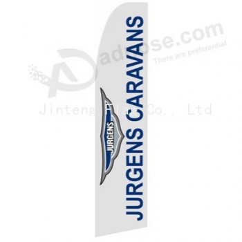 Full color printing swooper advertising flag feather banner with your logo
