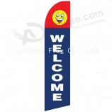High quanlity printing custom swooper flags with your logo