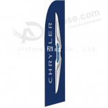 Werbe-Werbung Polyester Feder Flagge mit benutzerdefinierten Logo