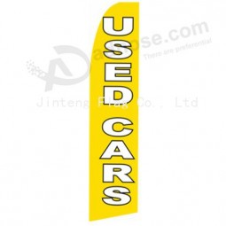 Wholesale customized High-end custom 335X75 used cars yellow black outline  swooper flag with high quality and any size