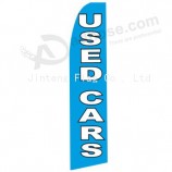 Billig Großhandel Teardrop Strand Flagge Werbung Feder Flagge