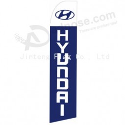 Groothandel op maat gemaakt hoog-Einde aangepaste hyundai322x75 swooper vlag