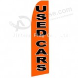 Venta al por mayor personalizado personalizado impresión al aire libre wholesale322x75 coches usados ​​021c banderas negro swooper