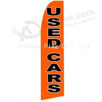 Wholesale customized Outdoor custom printing wholesale322X75 used cars 021c black swooper flags with high quality and any size