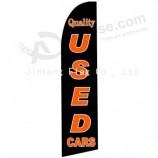 Bandera profesional de plumas personalizadas para la promoción de automóviles usados