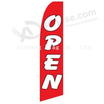 Custom commercial feather banner for supermaket