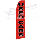 Venda por atacado personalizado de alta-Fim personalizado 322x75 carros usados ​​vermelho preto swooper bandeira