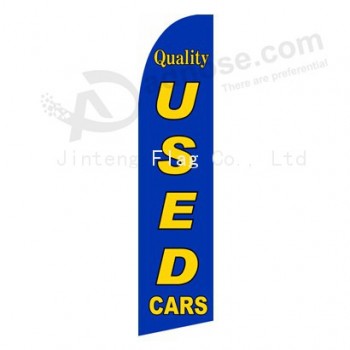 Wholesale custom logo printed 322x75 quality swooper flag with high quality and any size